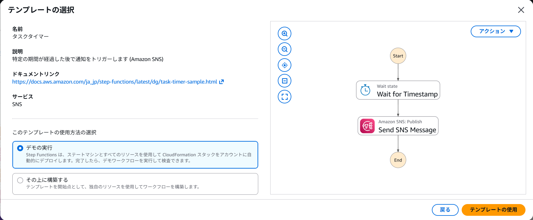 wait後にSNSに通知するテンプレート