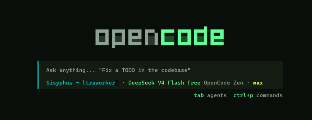 OpenCode画面